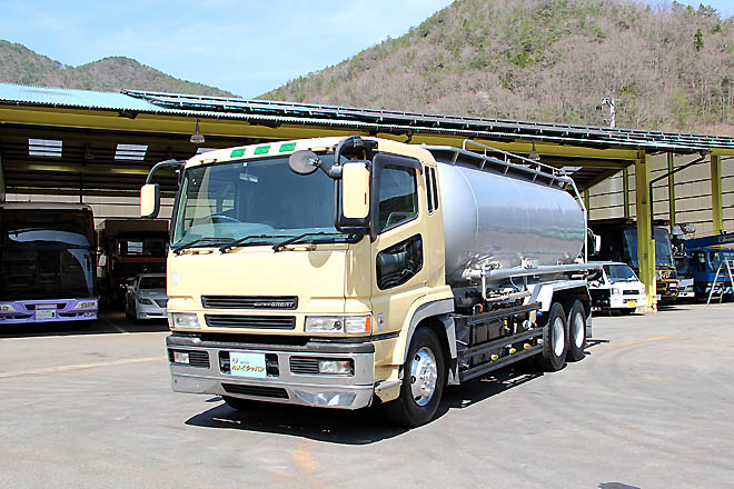 H13年式 三菱スーパーグレート 22ｔジェットパック 粉粒体運搬車 中古トラック買取 販売 岡山 株式会社カメイジャパン