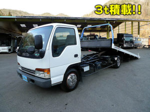 中古セルフローダー 重機運搬車 スライドセルフ 中古トラック買取 販売 岡山 株式会社カメイジャパン